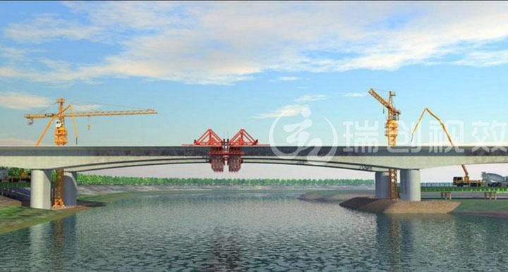 深圳桥梁施工三维动画设计制作机械动画建筑演示三维动画设计制作
